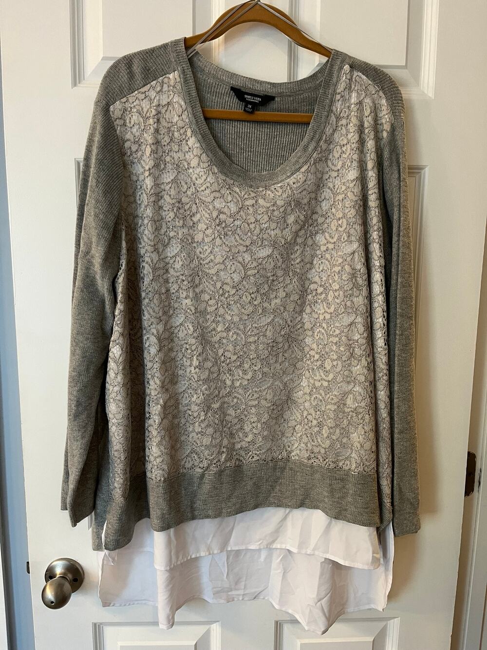 Simply Vera Lace Top 3X